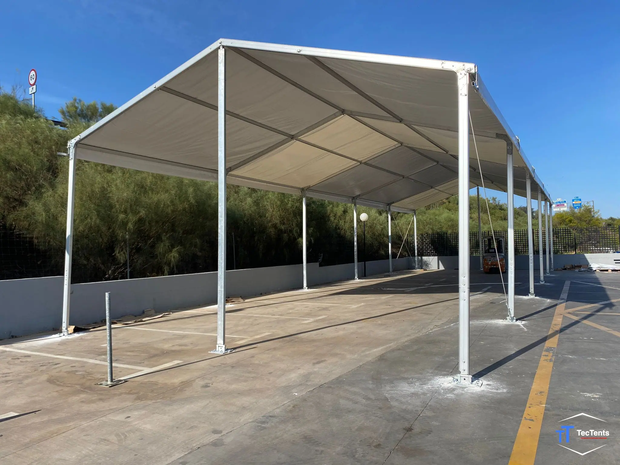 Carpa industrial - Málaga 8x25x4m TecTents
