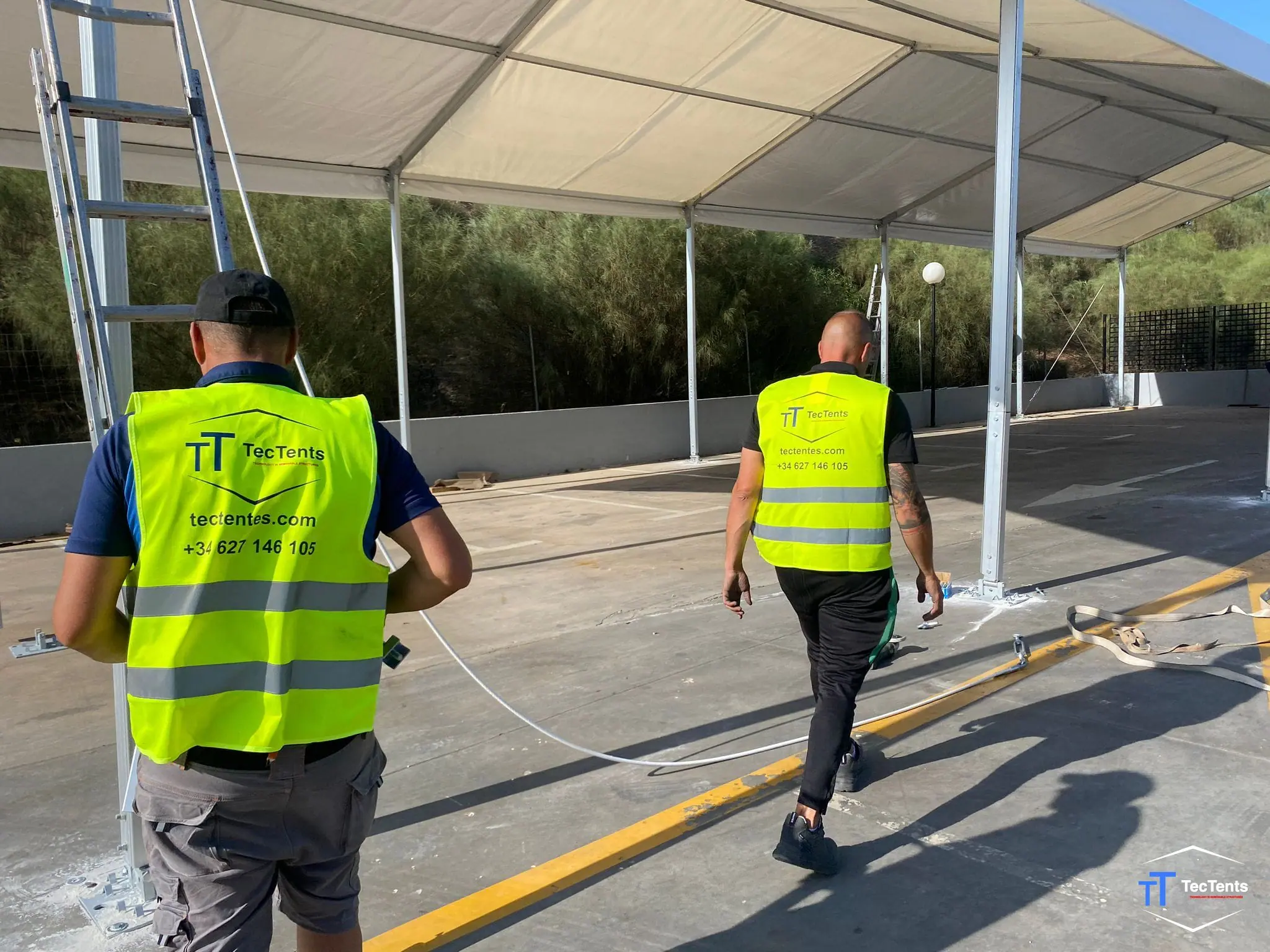Carpa industrial - Málaga 8x25x4m TecTents
