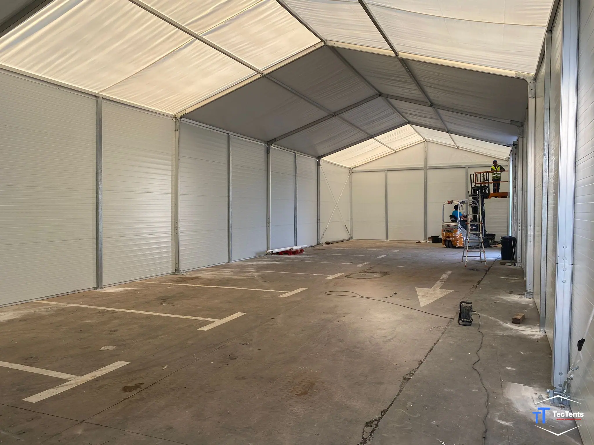 Carpa industrial - Málaga 8x25x4m TecTents
