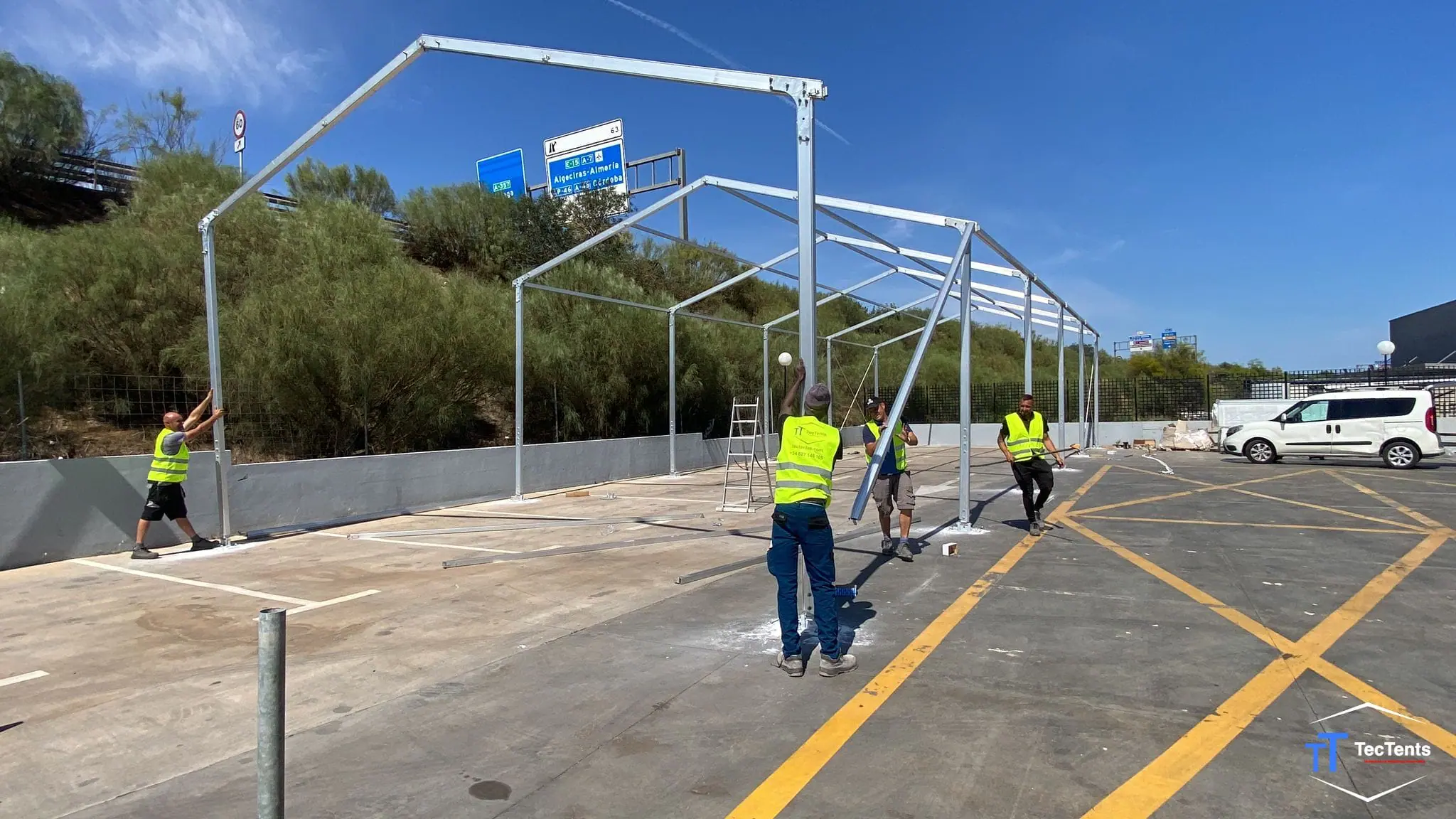 Carpa industrial - Málaga 8x25x4m TecTents