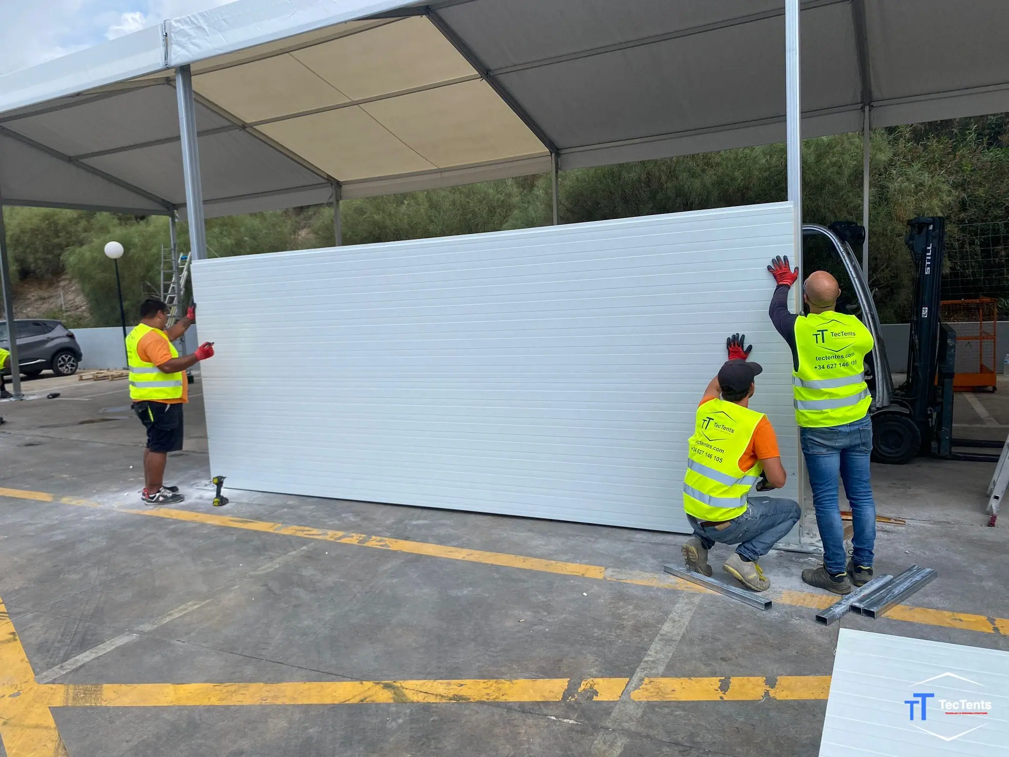 Carpa industrial - Málaga 8x25x4m TecTents