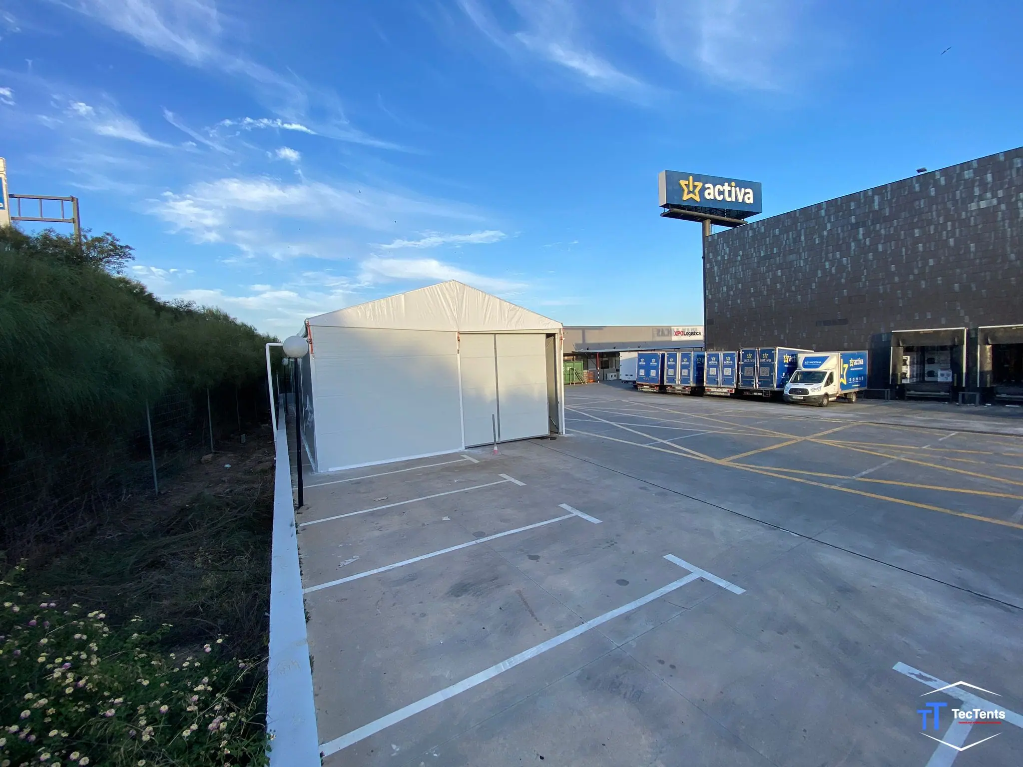 Carpa industrial - Málaga 8x25x4m TecTents