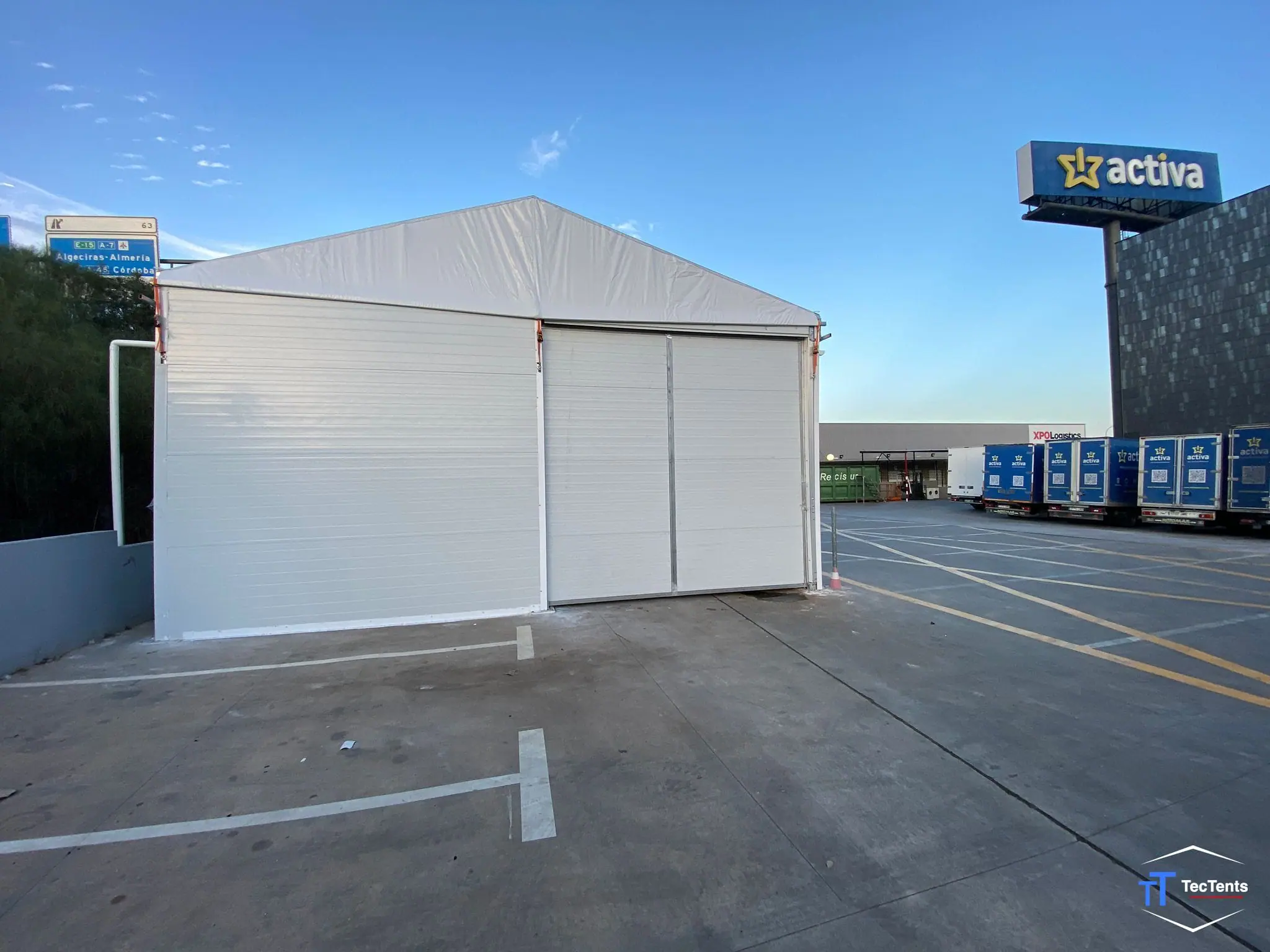 Carpa industrial - Málaga 8x25x4m TecTents