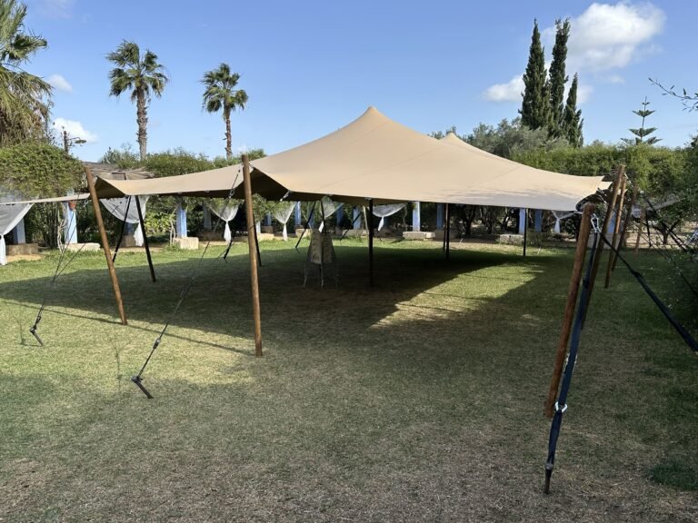 Suelo para carpas: ejemplo de instalación