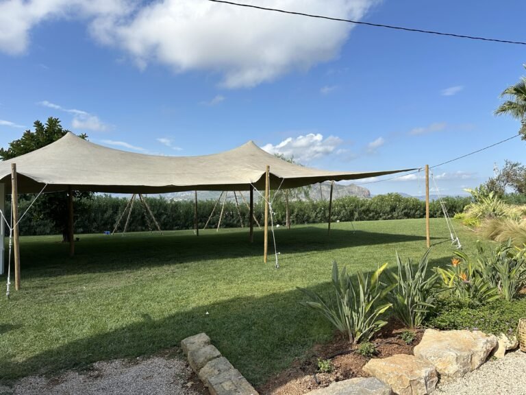 Carpa beduina instalada para un evento