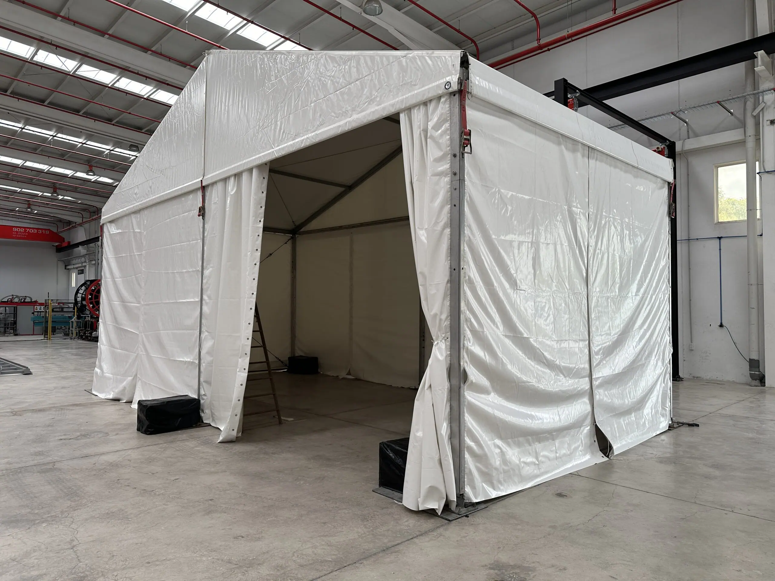 Carpa a 2 aguas 10x5m con pata de 4m- Tec Tents (9)