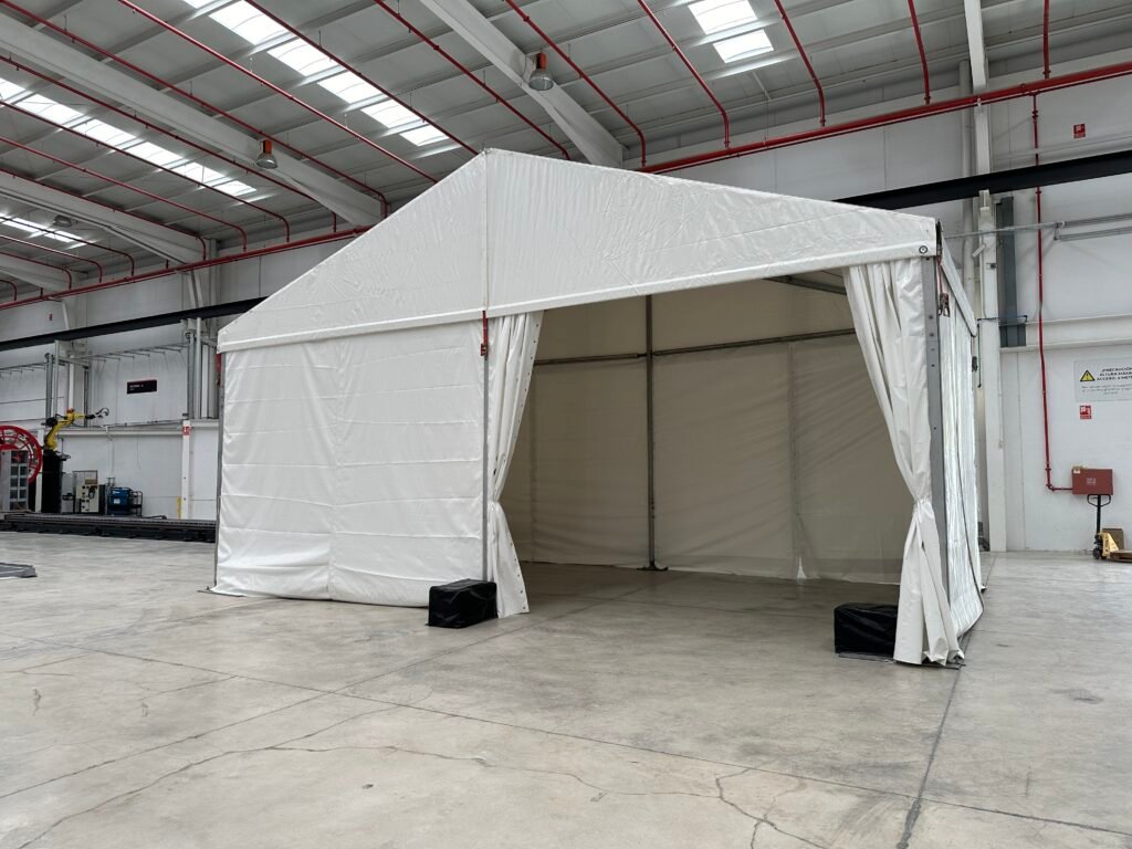 Carpa a 2 aguas 10x5m con pata de 4m- Tec Tents (1)