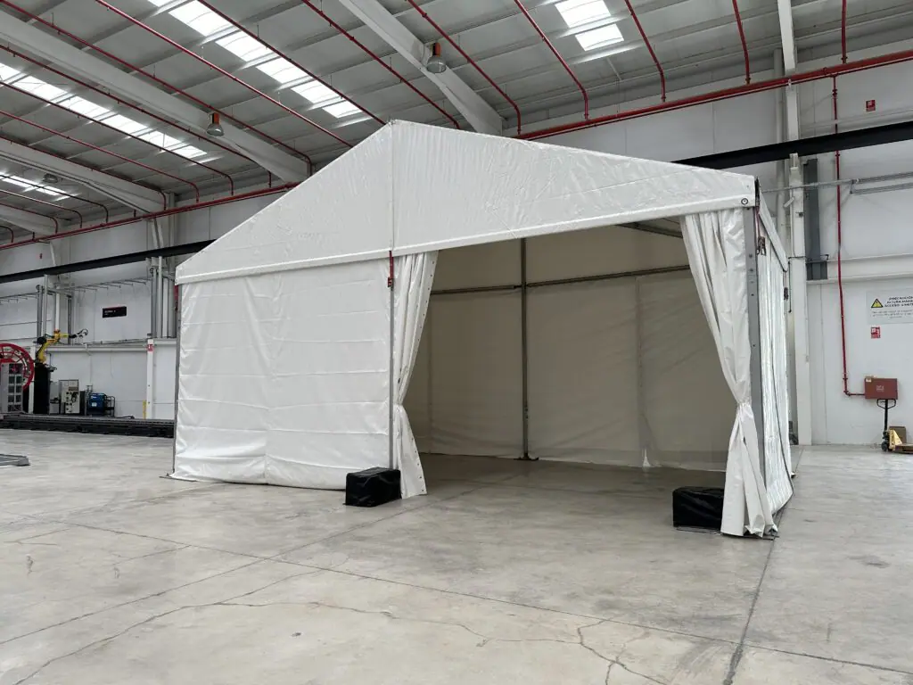 Carpa a 2 aguas 10x5m con pata de 4m- Tec Tents (1)