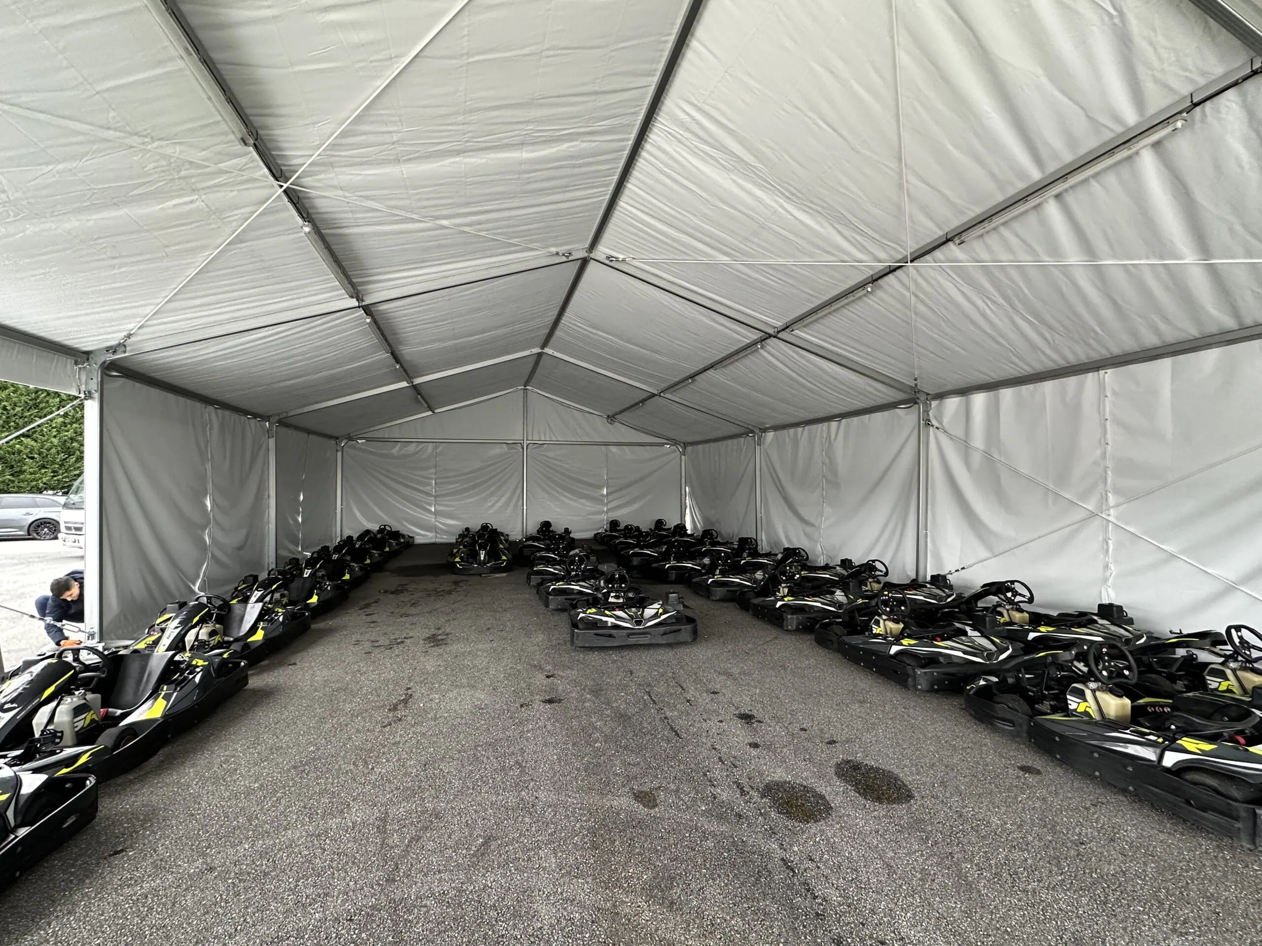 Carpa a 2 aguas - karting - Tec Tents SL (1)