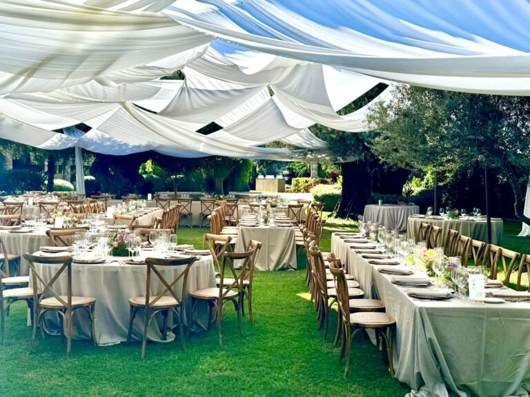 Alquiler de carpas para eventos en Alicante: ejemplo de instalación