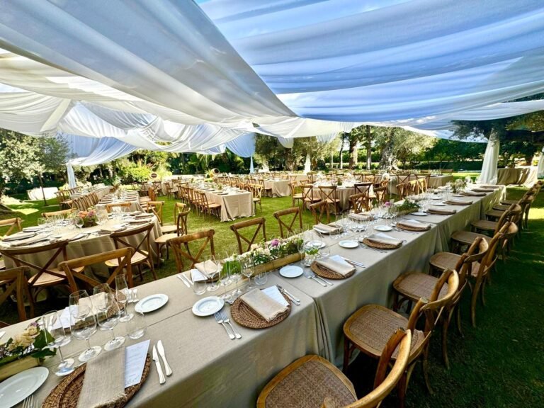 Telas de sombreado para ceremonia de boda