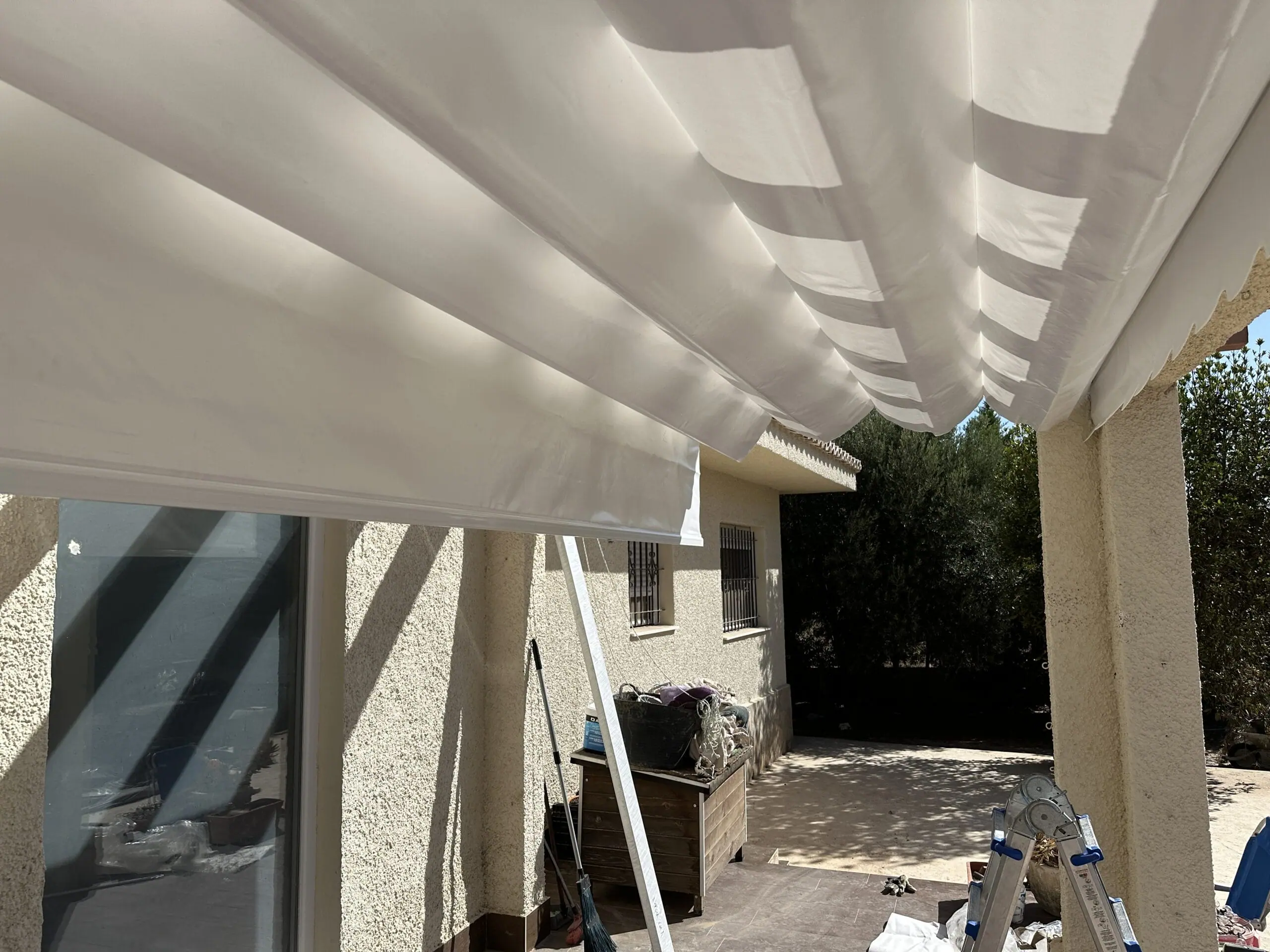 Toldo corredero y vertical- Muchamiel-Alicante- Tec Tents (2)