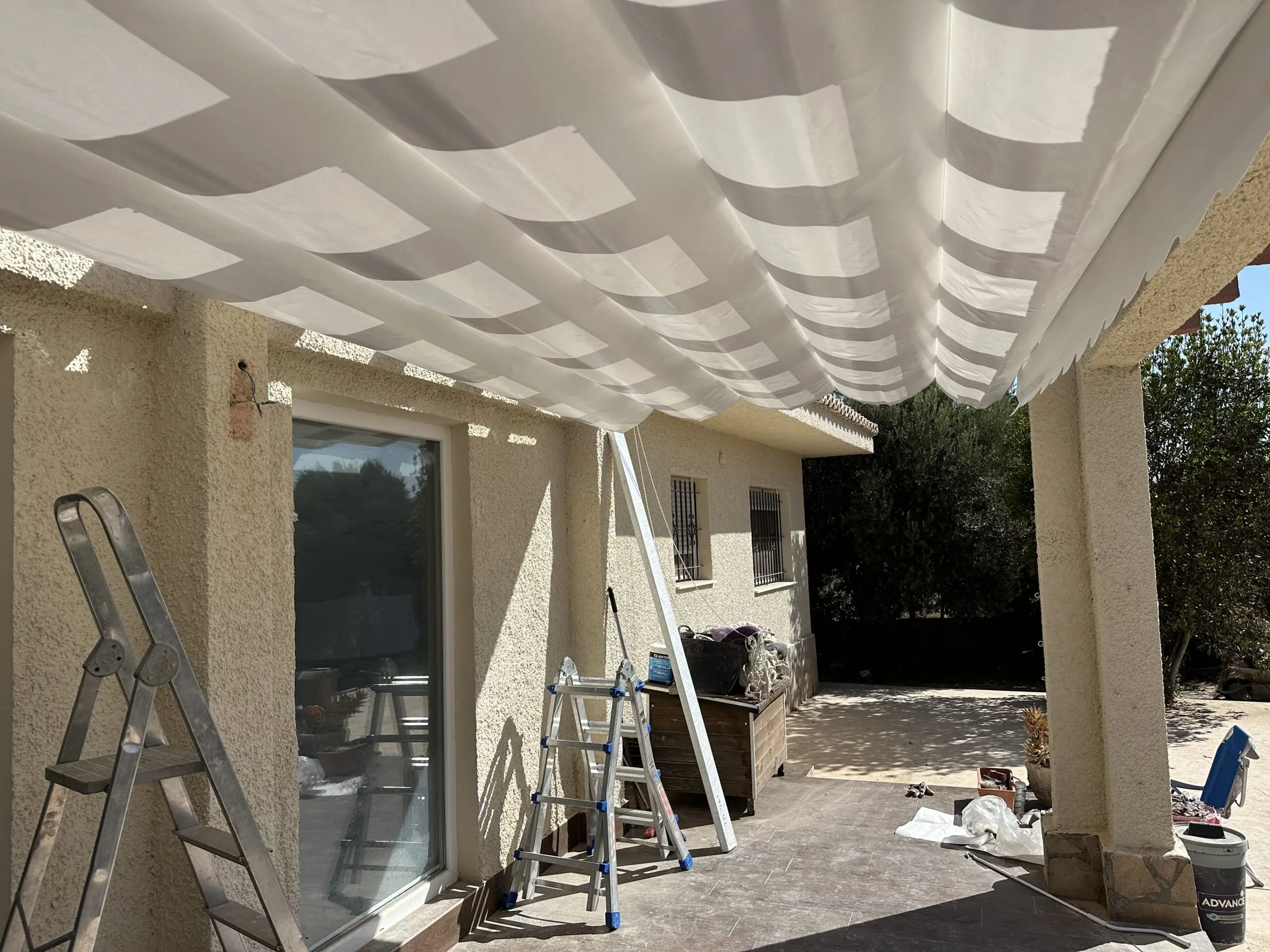 Toldo corredero y vertical- Muchamiel-Alicante- Tec Tents (2)